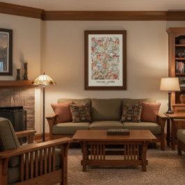 William Morris Acanthus Mission Style  Poster