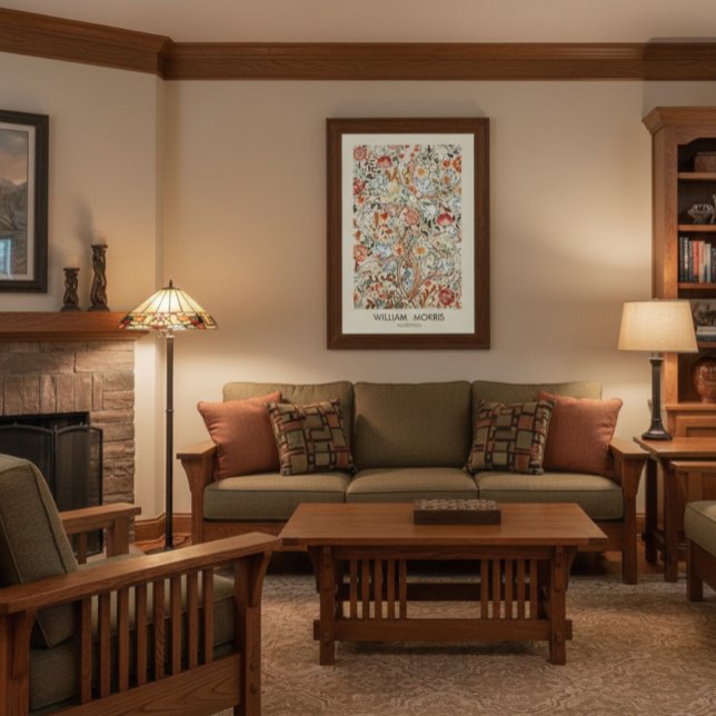 William Morris Acanthus Mission Style  Poster (Von Creator hochgeladen)