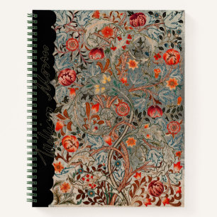 WILLIAM *MORRIS ACANTHUS PORTIERE SIGNATUR NOTIZBUCH