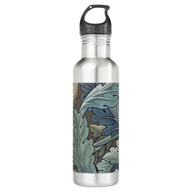 William Morris Acanthus Sage Blume Floral Botanic Edelstahlflasche (Vorderseite)