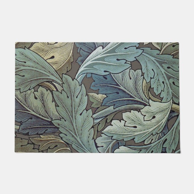 William Morris Acanthus Sage Blume Floral Botanic Fußmatte (Vorderseite)
