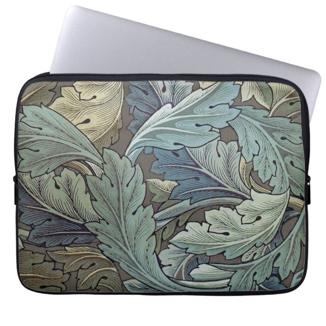 William Morris Acanthus Sage Blume Floral Botanic Laptopschutzhülle (Vorderseite)