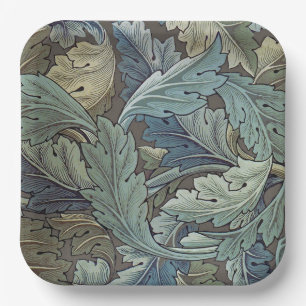 William Morris Acanthus Sage Blume Floral Botanic Pappteller