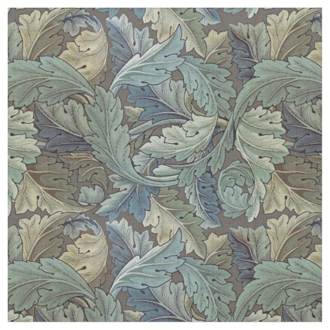 William Morris Acanthus Sage Blume Floral Botanic Stoff (Nahaufnahme)