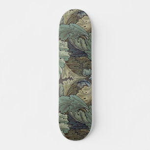 William Morris Acanthus Salbei-Blumen-Blumen-Botan Skateboard