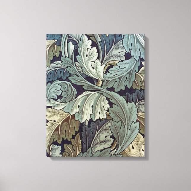 William Morris Acanthus Wallpaper Blätter Leinwanddruck (Vorderseite)