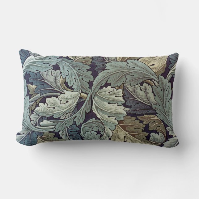 William Morris Acanthus Wallpaper Blätter Lendenkissen (Vorderseite)