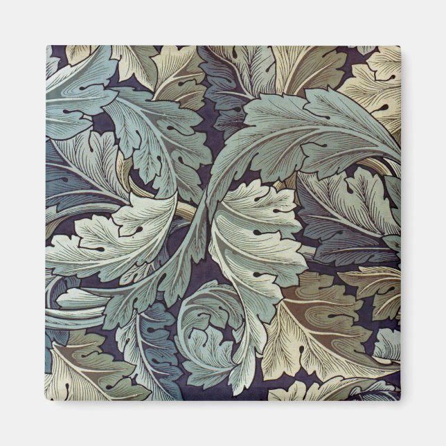William Morris Acanthus Wallpaper Blätter Magnet (Vorne)
