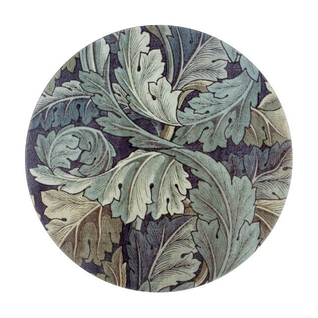 William Morris Acanthus Wallpaper Blätter Schneidebrett (Vorderseite)