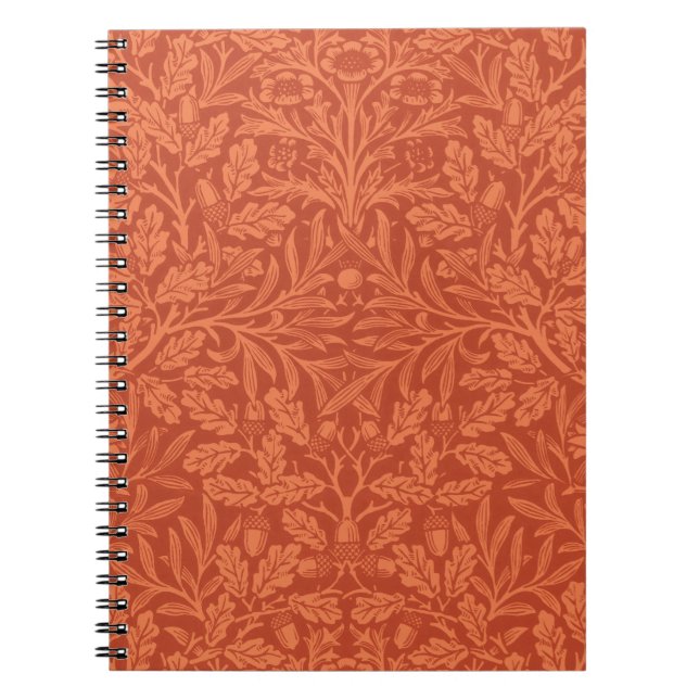 William Morris Acorn Wallpaper Nature Design Notizblock (Vorderseite)