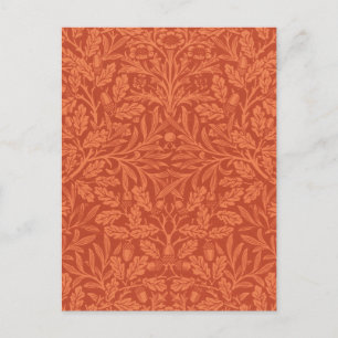William Morris Acorn Wallpaper Nature Design Postkarte