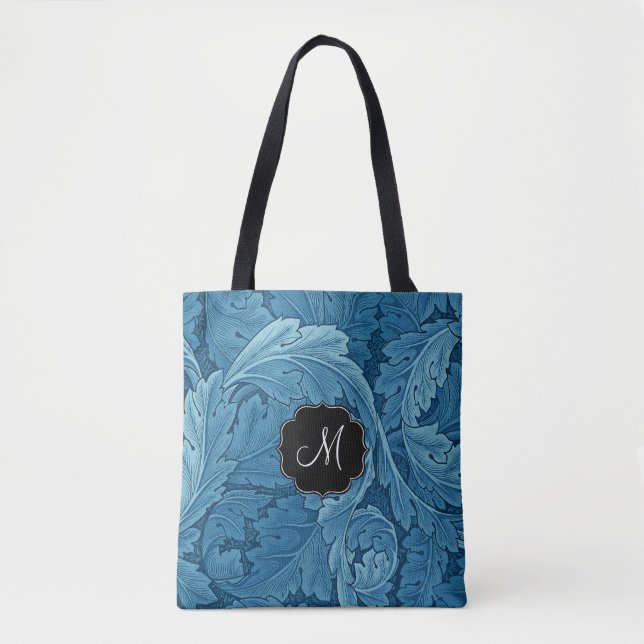 William Morris Akanthus mit Monogramm Tasche (Vorderseite)
