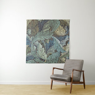 William Morris Akanthus Salbei Blumen Blumen Botan Wandteppich