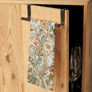 William Morris Akanthus Vintage-Blumenkunst Geschirrtuch