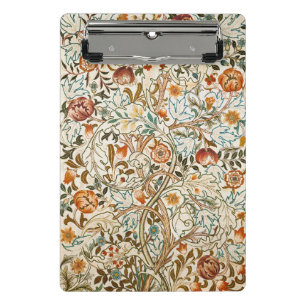 William Morris Akanthus Vintage Florale Kunst Mini Klemmbrett