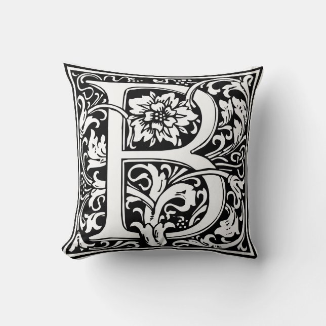 William Morris Alphabet "B" Kissen (Vorderseite)