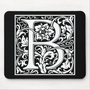 William Morris Alphabet “B” Mousepad