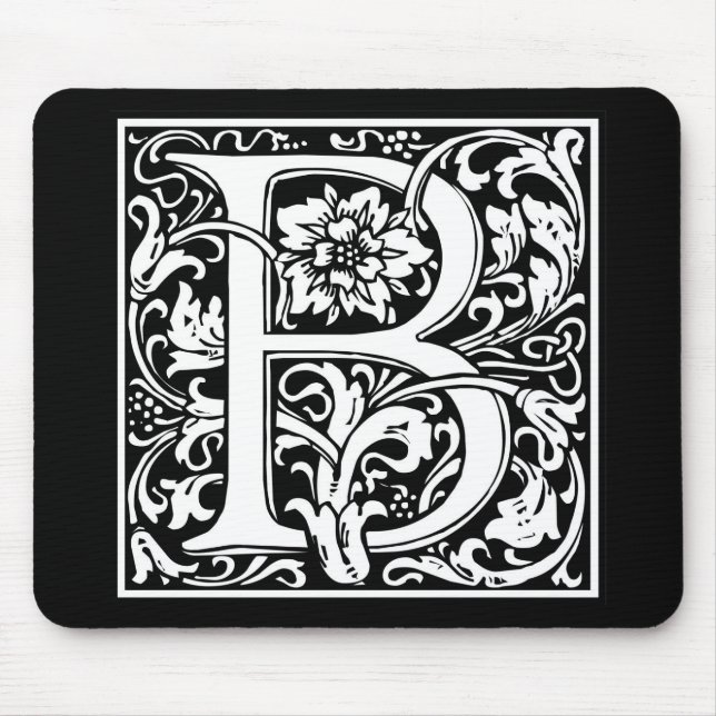 William Morris Alphabet “B” Mousepad (Vorne)