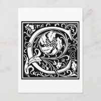 William Morris Alphabet "C"