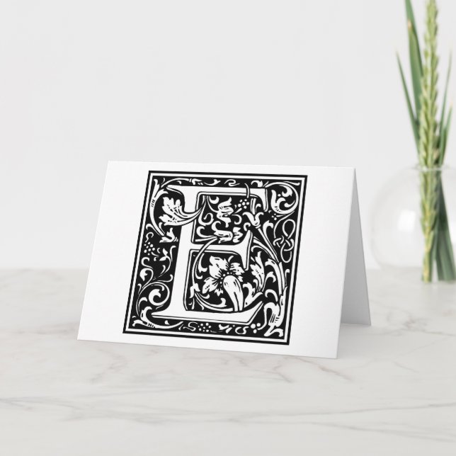 William Morris Alphabet "E" (Vorderseite)