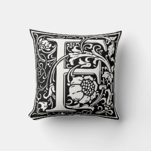 William Morris Alphabet "F" Kissen