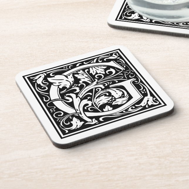 William Morris Alphabet "G" Untersetzer (Linke Seite)