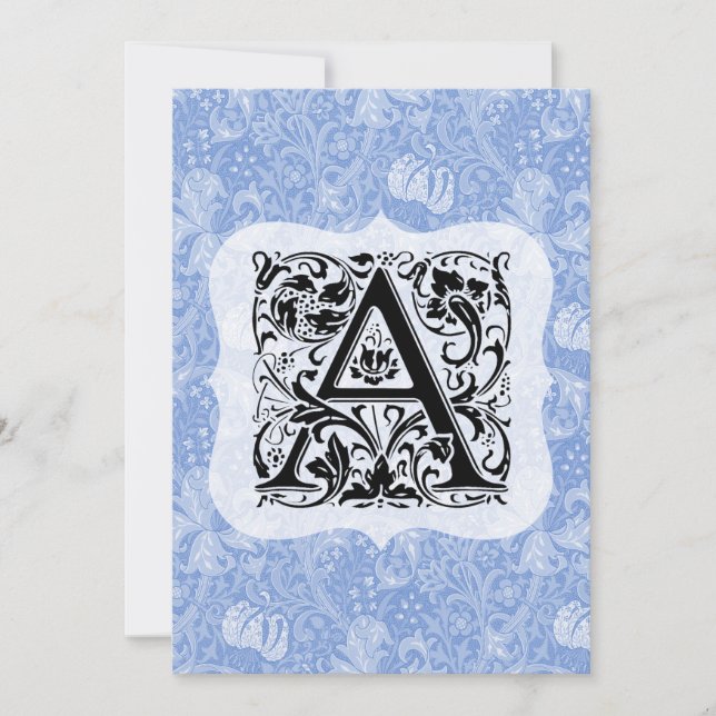 William Morris Alphabet Golden Lido Dankeskarte (Vorderseite)