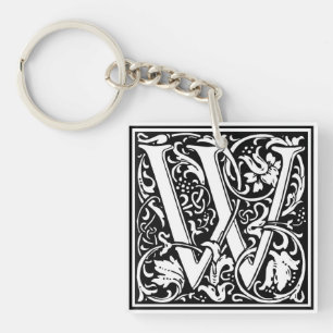William Morris Alphabet "W" Schlüsselanhänger