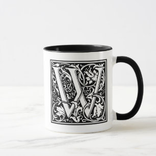 William Morris Alphabet "W" Tasse