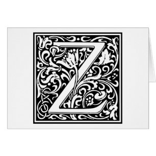 William Morris Alphabet "Z"