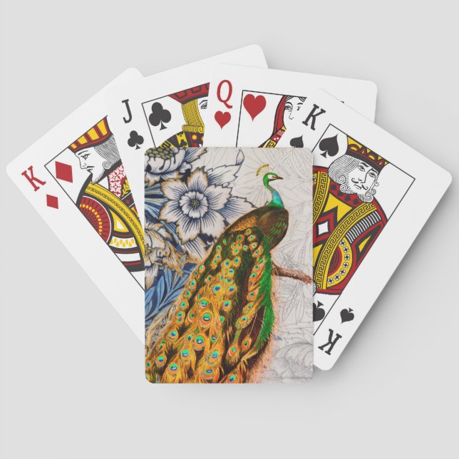 William Morris AND PEACOCK Bicycle Playing Cards Spielkarten (Rückseite)