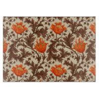 William Morris Anemone, Beige, Brown & Rust Orange