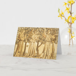 William Morris ANGELS ET Carte de voeux TREE