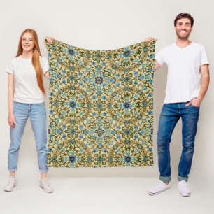 William Morris Antik 1873 Reben- und Blumendekor Fleecedecke