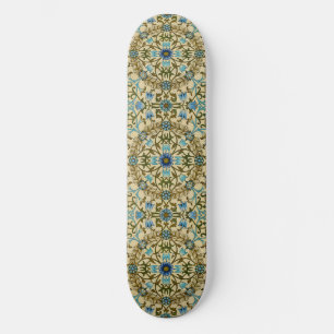 William Morris Antik 1873 Reben- und Blumendesign Skateboard