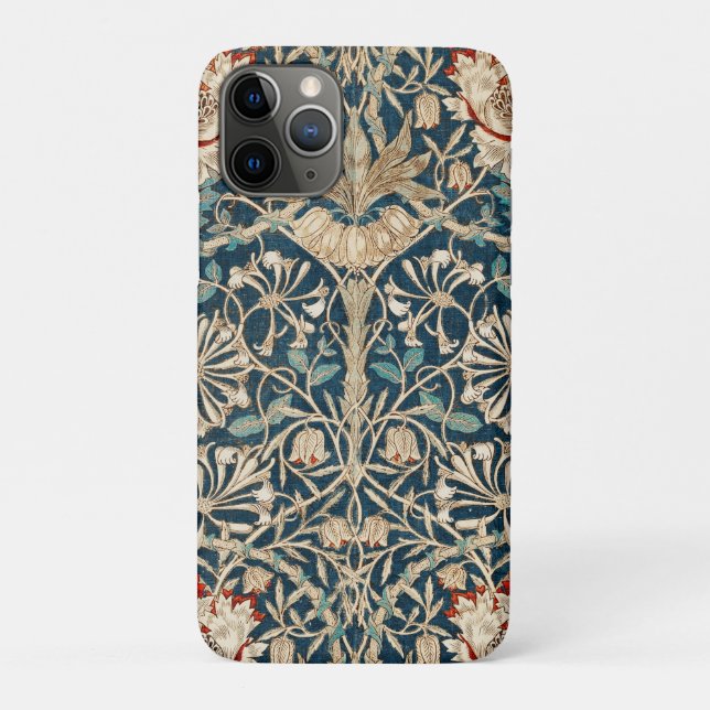 William Morris Antike Geißblatt-Blumen Case-Mate iPhone Hülle (Rückseite)