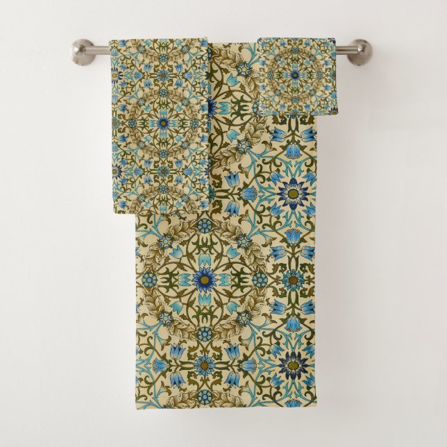 William Morris - Antique 1873 Vin et Motif de fleu (En situation)