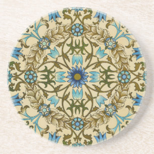 William Morris - Antique 1873 Vine & Blume Muster Getränkeuntersetzer