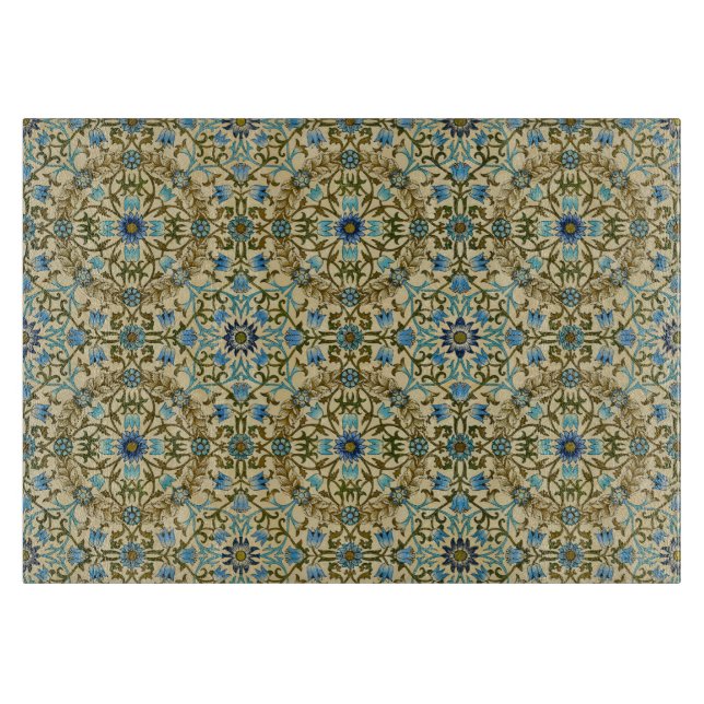 William Morris - Antique 1873 Vine & Blume Muster Schneidebrett (Vorderseite)
