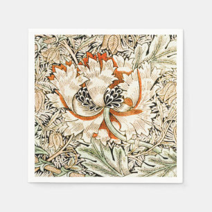 William Morris Antique Honeysuckle Floral Classic Serviette