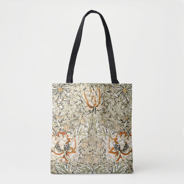William Morris Antique Honeysuckle Floral Classic Tasche (Vorderseite)
