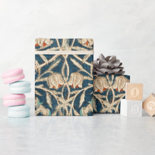 William Morris Antique Honeysuckle Floral Geschenkpapier