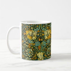 William Morris Antique Honeysuckle Floral Pattern Kaffeetasse
