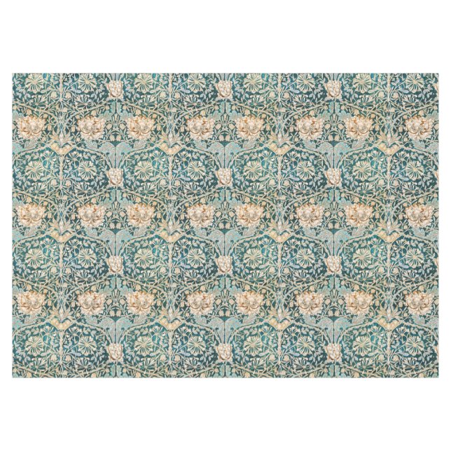 William Morris Antique Honeysuckle Floral Pattern Tischdecke (Vorderseite (Horizontal))