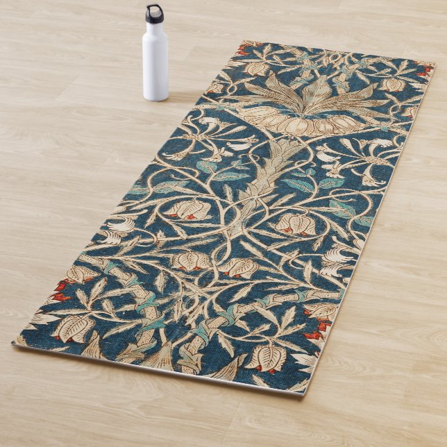 William Morris Antique Honeysuckle Floral Yogamatte (Beispiel)