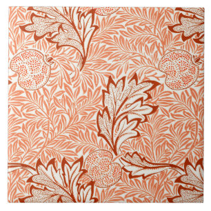 William Morris Apfel Vintage-Botanikmuster Fliese