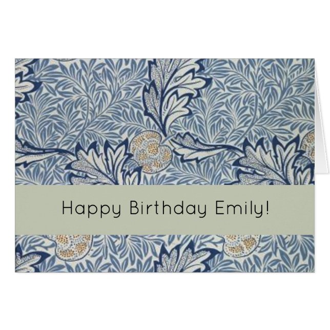 William Morris Apple Blume Floral Design (Vorderseite (Horizontal))