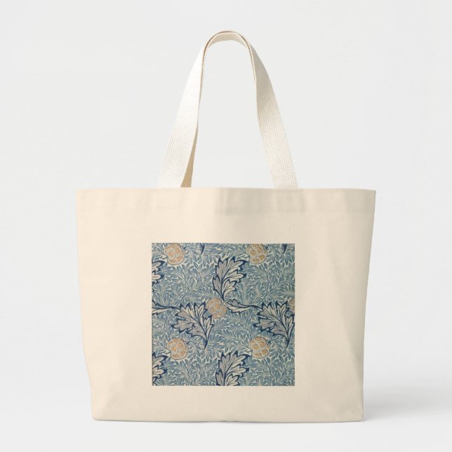 William Morris Apple Blume Floral Design Jumbo Stoffbeutel (Vorne)