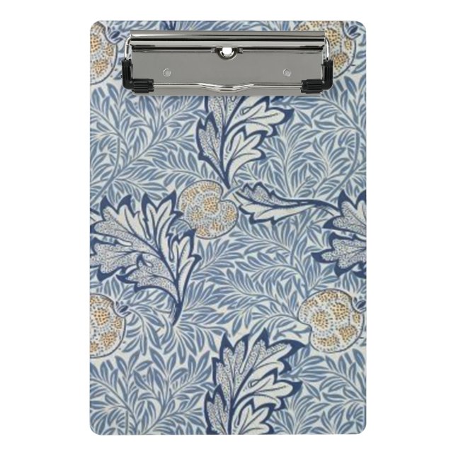 William Morris Apple Blume Floral Design Mini Klemmbrett (Vorderseite)