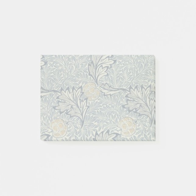 William Morris Apple Blume Floral Design Post-it Klebezettel (Vorderseite)
